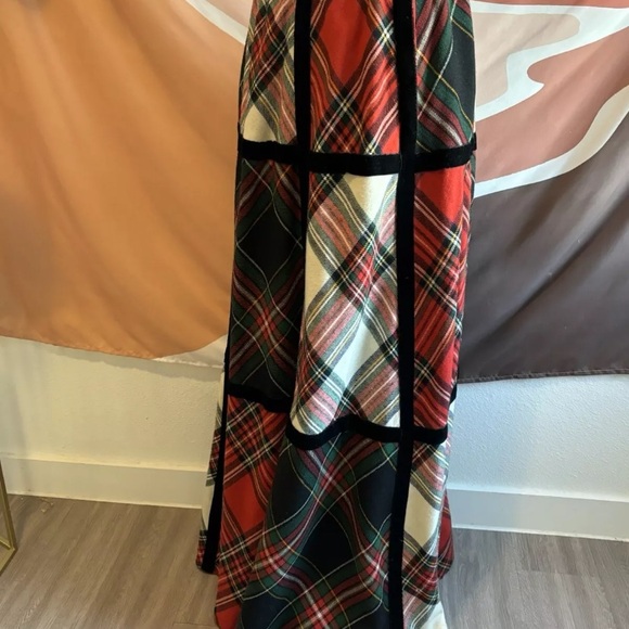 Vintage Bill Atkinson Glen of Michigan Tartan Plaid Wool Maxi Skirt 4-6 I Magnin - Picture 8 of 14